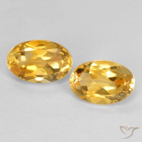 0.90ctw Natural Dourado Médio-escuro Citrino, oval, VS