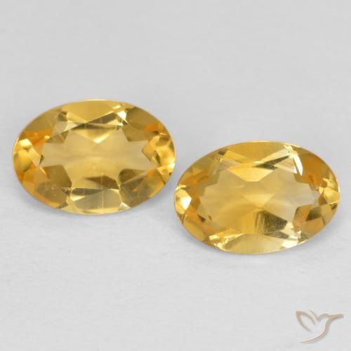 0.81ctw Natural Ouro Citrino, oval, VVS-VS