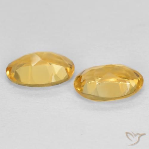 Pedras preciosas de Citrino Ouro natural de 0.81 ct, oval, VVS-VS