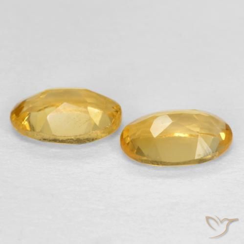 Pedras preciosas de Citrino Ouro natural de 0.74 ct, oval, VS