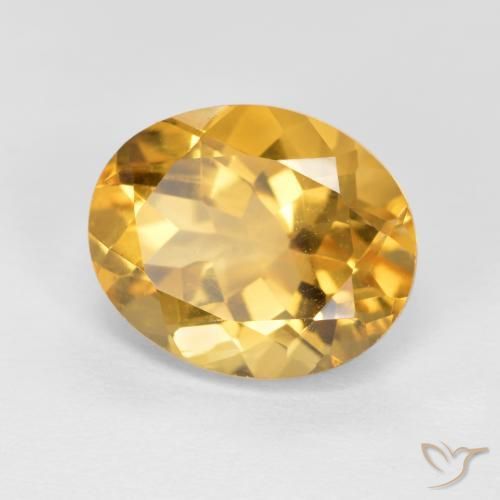 Citrino Laranja Dourada Natural 3.42ct, oval, VVS-VS
