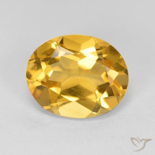 3.32ct Natural Laranja Dourado Profundo Citrino, oval, VVS-VS