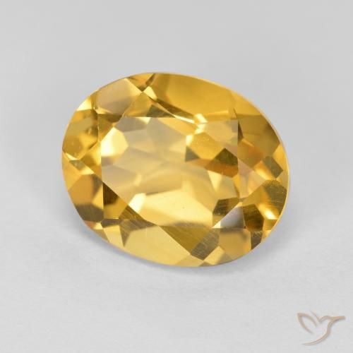 Citrino Laranja Dourado Profundo Natural 3.32ct, oval, VVS-VS