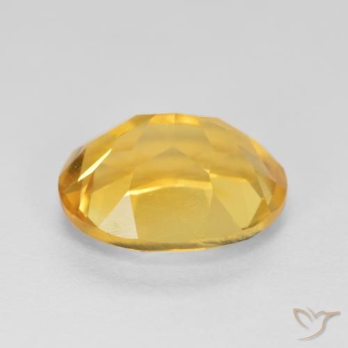 Citrino Laranja Dourado Profundo Natural 3.32ct, oval, VVS-VS
