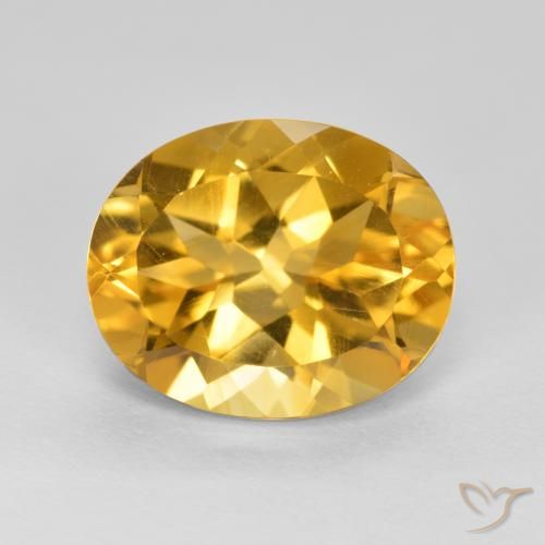 3.50ct Natural Dourado Escuro Citrino, oval, VVS-VS