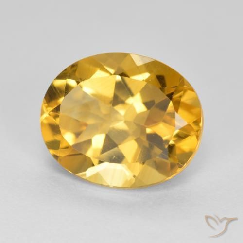 Citrino Dourado Escuro Natural 3.50ct, oval, VVS-VS