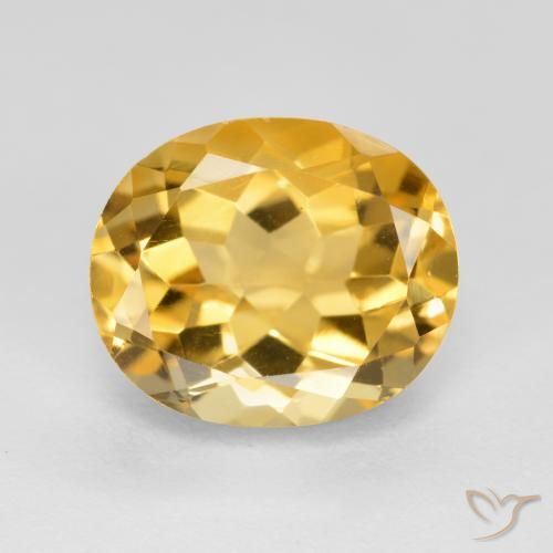 3.57ct Natural Laranja Dourado Profundo Citrino, oval, VVS