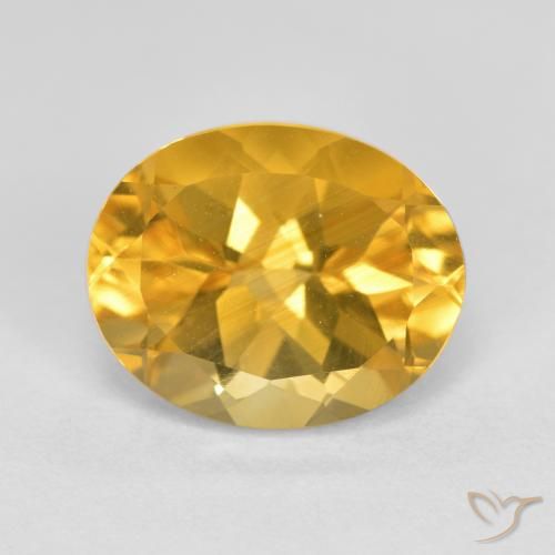 3.66ct Natural Dourado Médio-escuro Citrino, oval, VVS-VS