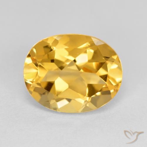 3.60ct Natural Laranja Dourada Citrino, oval, VVS