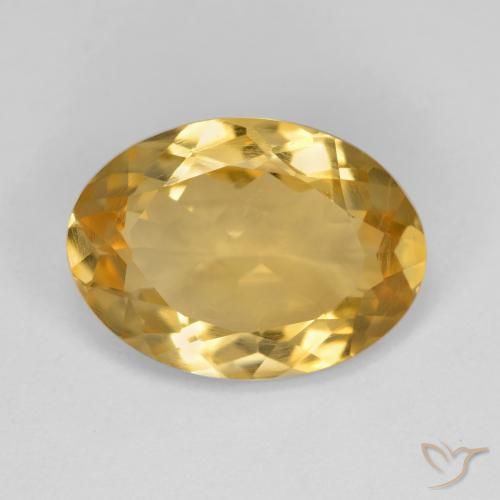 4.12ct Natural Laranja Dourado Profundo Citrino, oval, VS