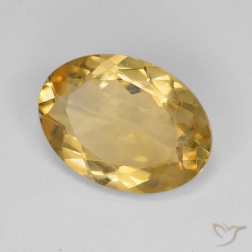 Citrino Laranja Dourado Profundo Natural 4.12ct, oval, VS