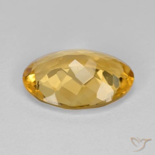 Citrino Laranja Dourado Profundo Natural 4.12ct, oval, VS
