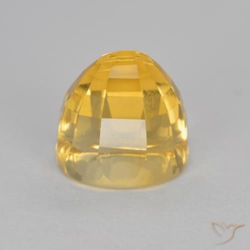 Citrino ouro médio Natural 3.09ct, Chique, VVS-VS