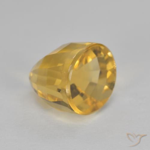 Citrino ouro médio Natural 3.09ct, Chique, VVS-VS