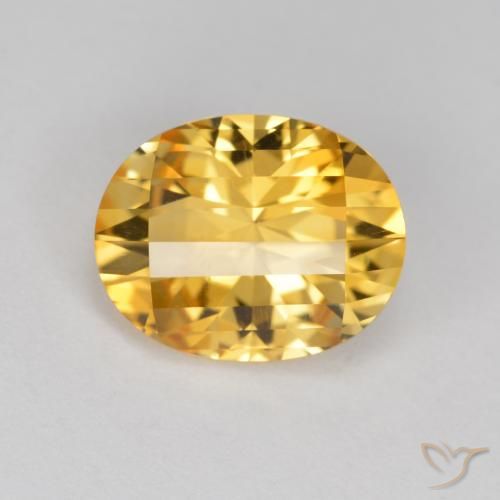 2.53ct Natural Laranja Dourada Citrino, oval, VVS