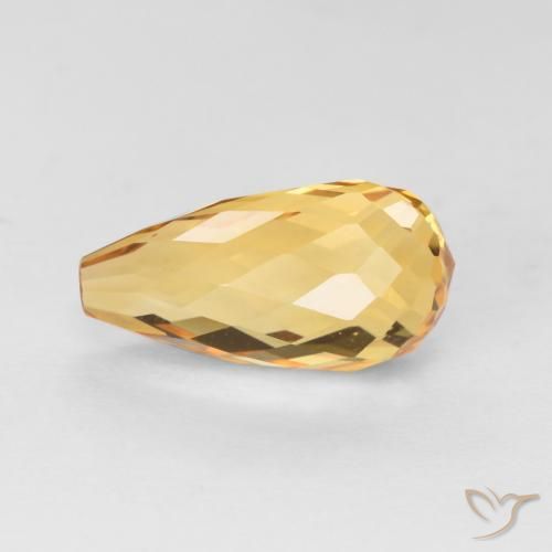 Citrino Laranja-Ouro Natural 2.99ct, Briolette, VVS-VS