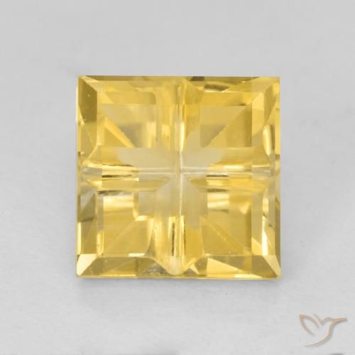 1.82ct Natural Amarelo dourado Citrino, Quadrado, VS
