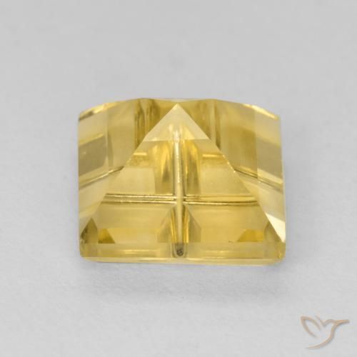 Citrino Amarelo dourado Natural 1.82ct, Quadrado, VS