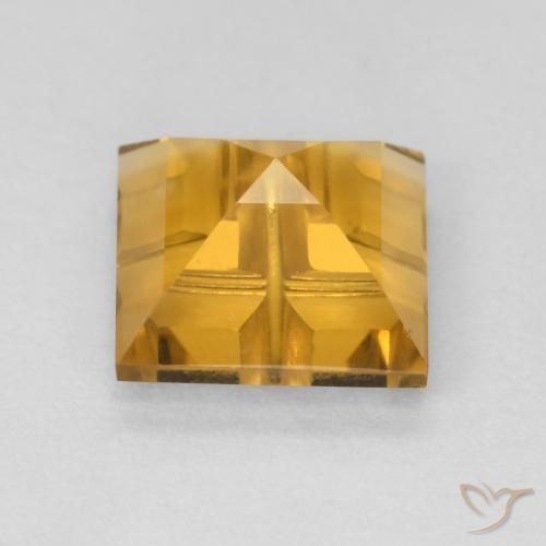 Citrino Dourado Escuro Natural 1.67ct, Quadrado, VS