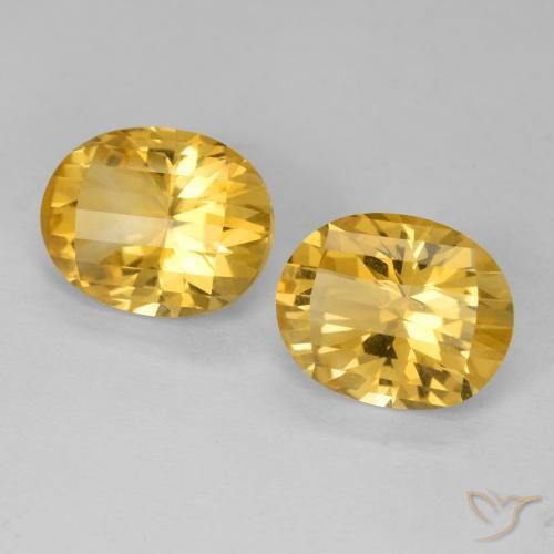 Pedras preciosas de Citrino ouro profundo natural de 5.07 ct, oval, VVS-VS