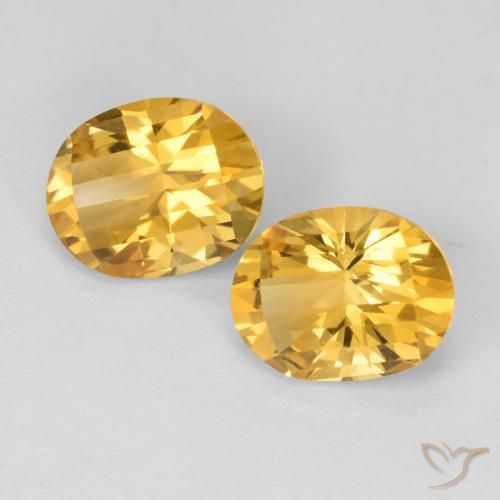 Pedras preciosas de Citrino Dourado médio natural de 4.82 ct, oval, VVS-VS