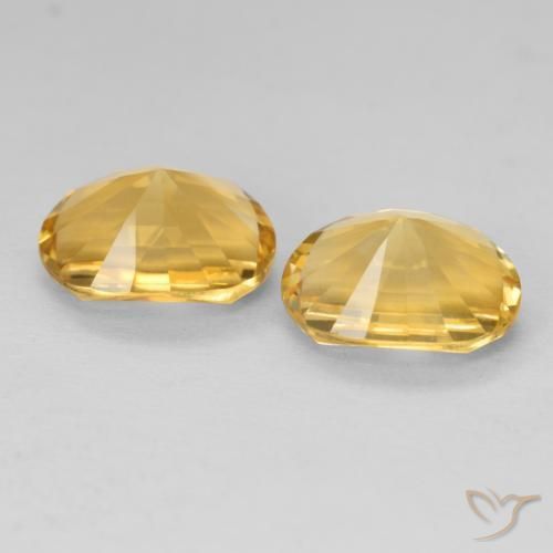 Pedras preciosas de Citrino Dourado médio natural de 4.82 ct, oval, VVS-VS