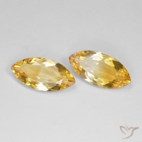 Pedras preciosas de Citrino Ouro natural de 12.07 ct, Marquesa, VS