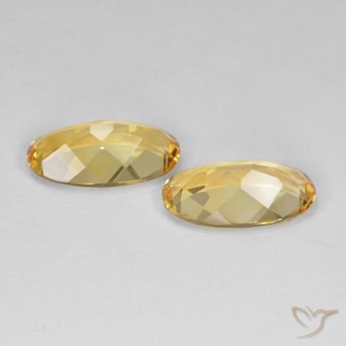 Pedras preciosas de Citrino Dourado médio natural de 7.02 ct, oval, VVS