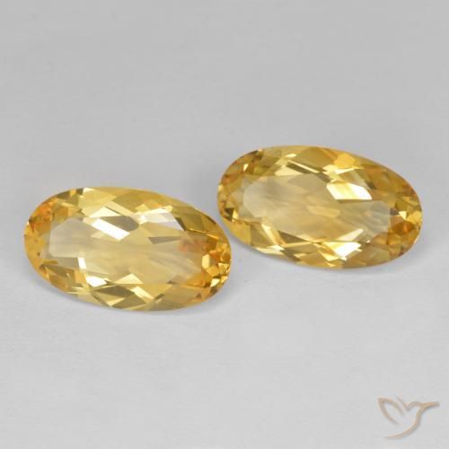 Pedras preciosas de Citrino Ouro natural de 6.83 ct, oval, VVS