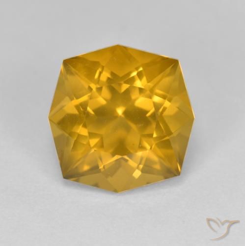 3.72ct Natural Dourado-Laranja Citrino, Chique, VVS-VS