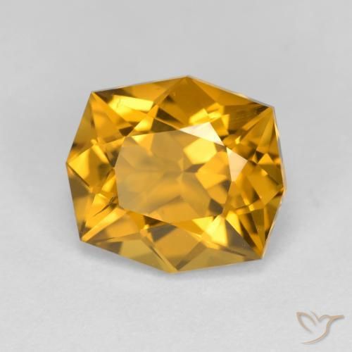 Citrino Ouro Natural 3.34ct, Chique, VS