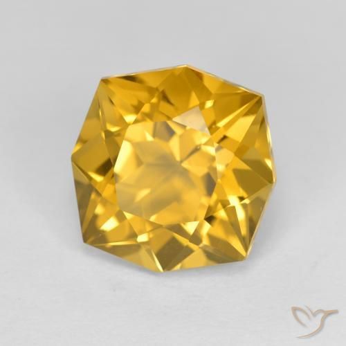 Citrino Dourado-Laranja Natural 3.97ct, Chique, VVS-VS