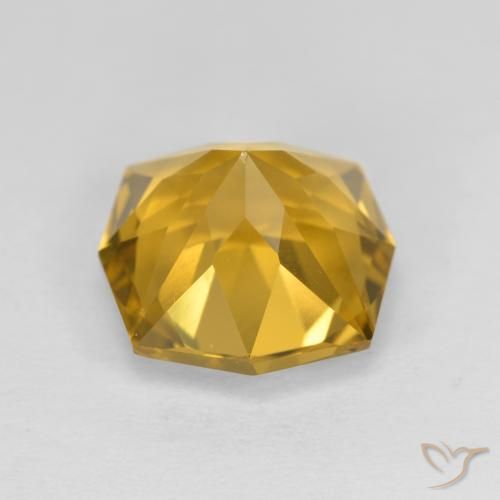 Citrino Dourado-Laranja Natural 3.97ct, Chique, VVS-VS