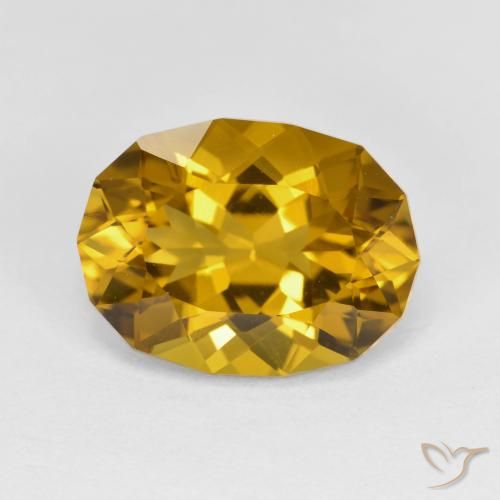 Citrino amarelo de 5,07 ct, formato estranho de 13,2 x 9,9 mm do Brasil, Photo A