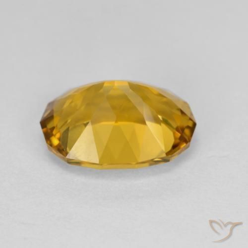 Citrino ouro médio Natural 3.23ct, Chique, VVS