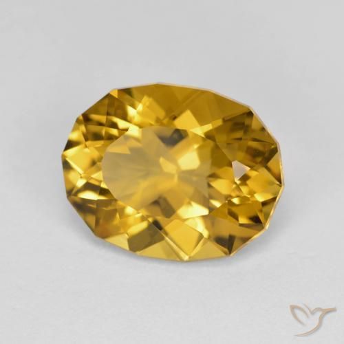 Citrino Dourado acastanhado Natural 4.10ct, Chique, VVS