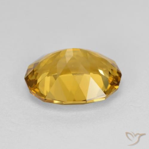 Citrino Dourado acastanhado Natural 4.10ct, Chique, VVS