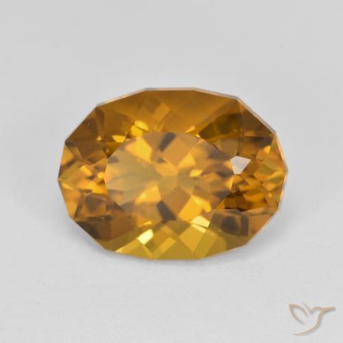 Citrino Marrom dourado Natural 4.59ct, Chique, VVS