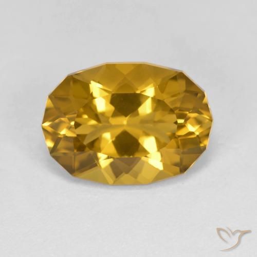 3.37ct Natural Dourado-Laranja Citrino, Chique, VVS