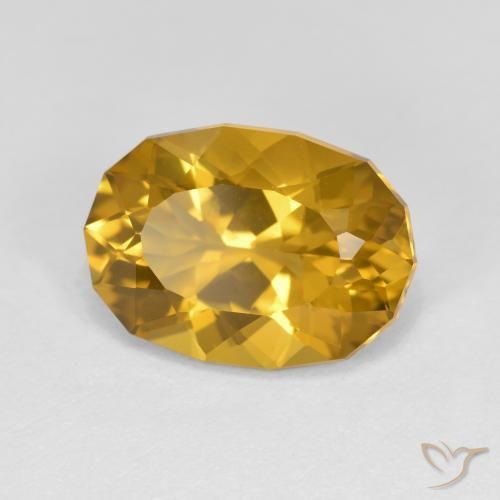 Citrino Dourado-Laranja Natural 3.37ct, Chique, VVS