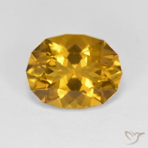 4.14ct Natural Dourado-Laranja Citrino, Chique, VVS-VS