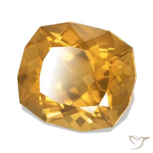 Citrino Medium Dark-Golden Natural 8.26ct, Chique, VVS