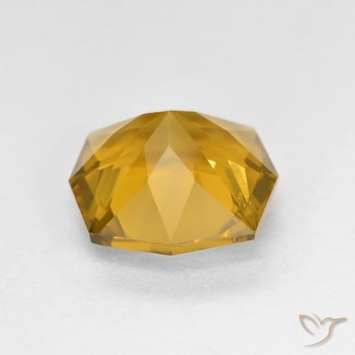 Citrino Laranja-Ouro Natural 2.65ct, Corte Octógono / Esmeralda, VVS