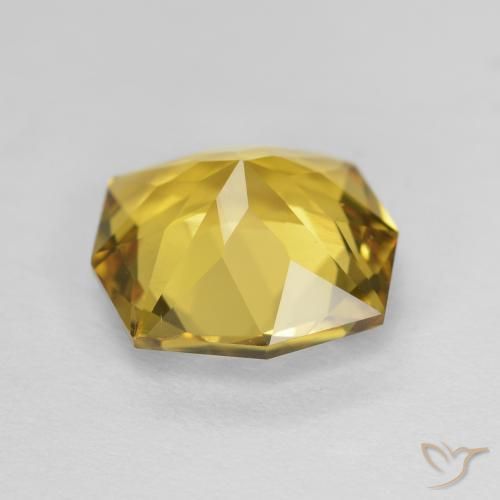 Citrino Dourado Natural 2.54ct, Corte Octógono / Esmeralda, VVS