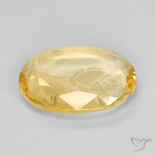 Citrino Dourado claro Natural 1.42ct, oval, Transparente