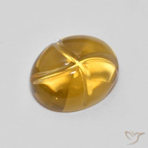 Citrino Dourado-Laranja Natural 2.54ct, oval, Transparente