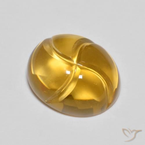2.81ct Natural Dourado-Laranja Citrino, oval, Transparente