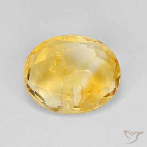 2.17ct Natural ouro médio Citrino, oval, Transparente