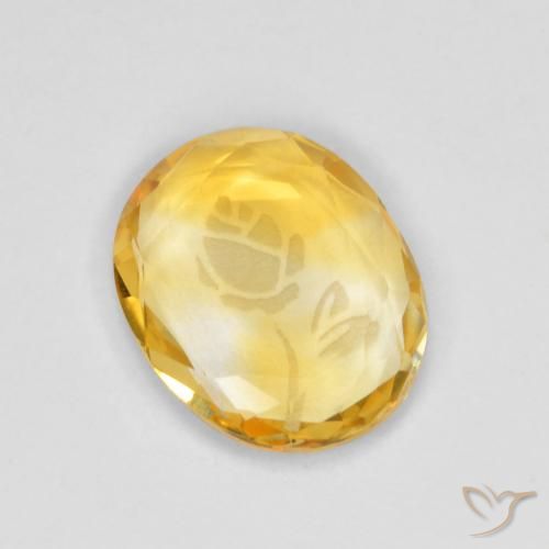 1.53ct Natural ouro brilhante Citrino, oval, Transparente