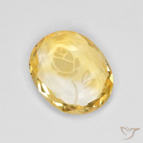 1.41ct Natural Ouro Citrino, oval, Transparente